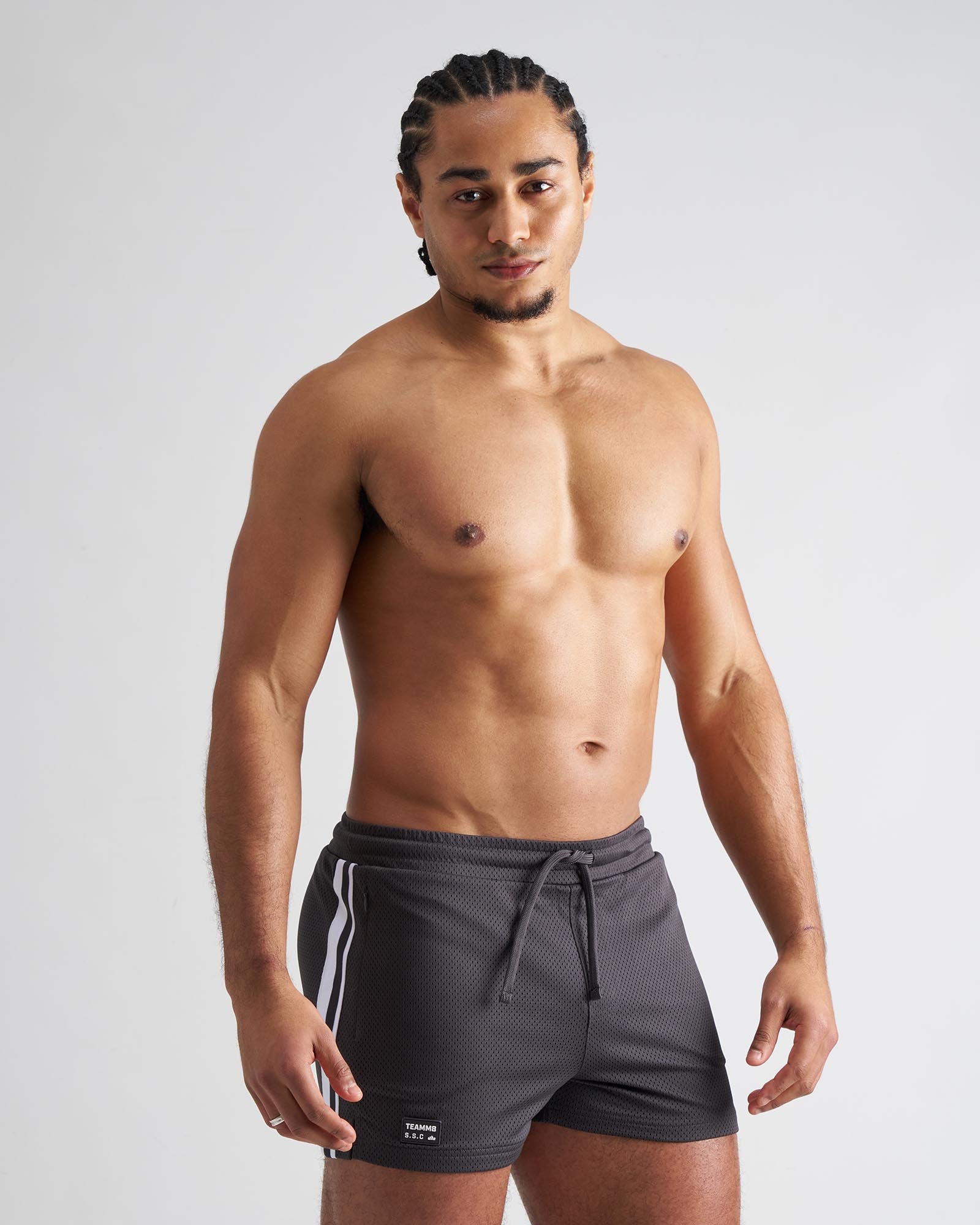 S.S.C. Fraternity Mesh 3" Short - Gunmetal