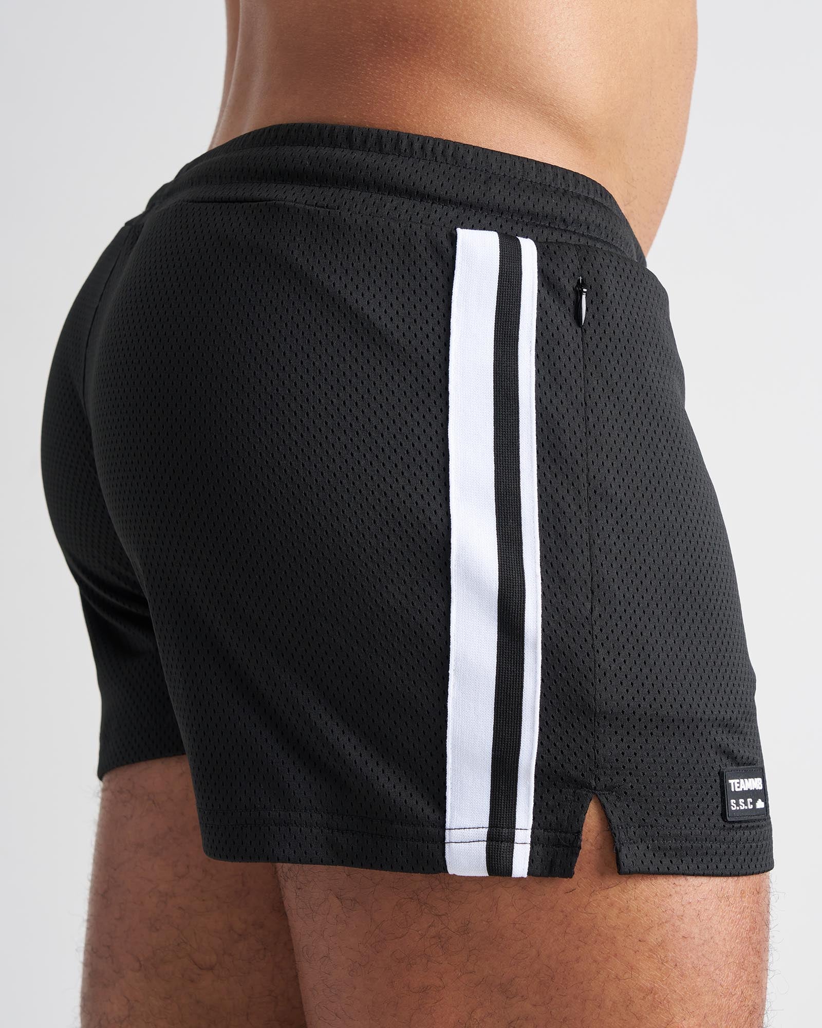 S.S.C. Fraternity Mesh 3" Short - Black