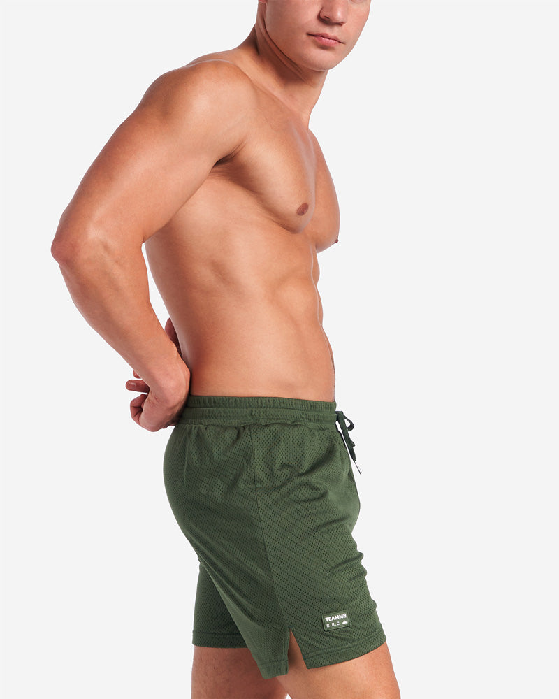 TEAMM8 S.S.C. Mesh 6" Short - Forest Green