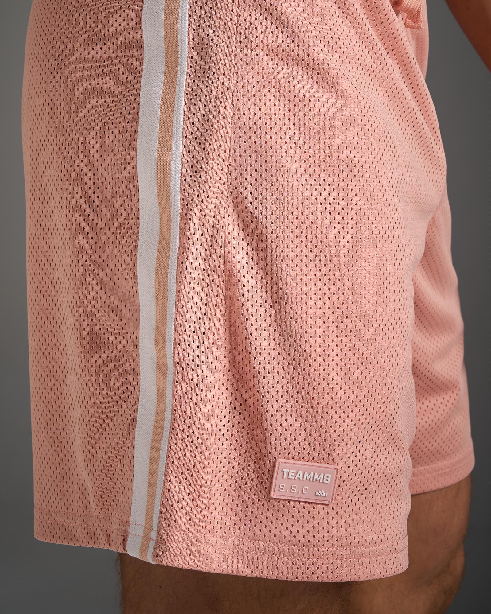 S.S.C. Fraternity Mesh 6" Short - Dusty Pink