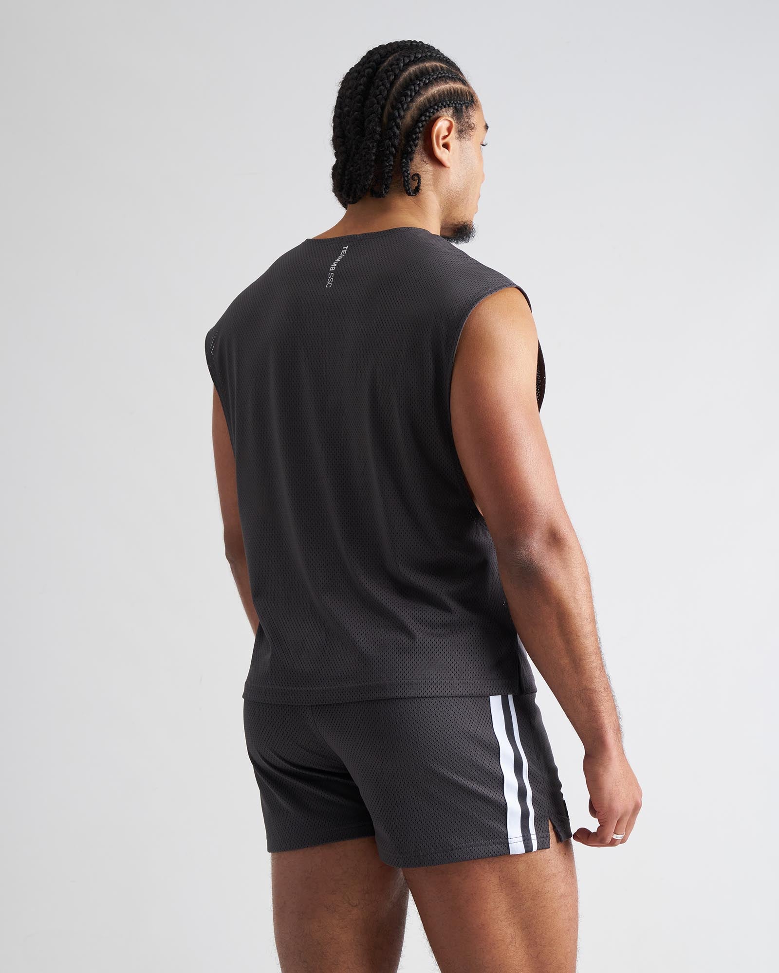 S.S.C. Mesh Muscle Tank - Gunmetal