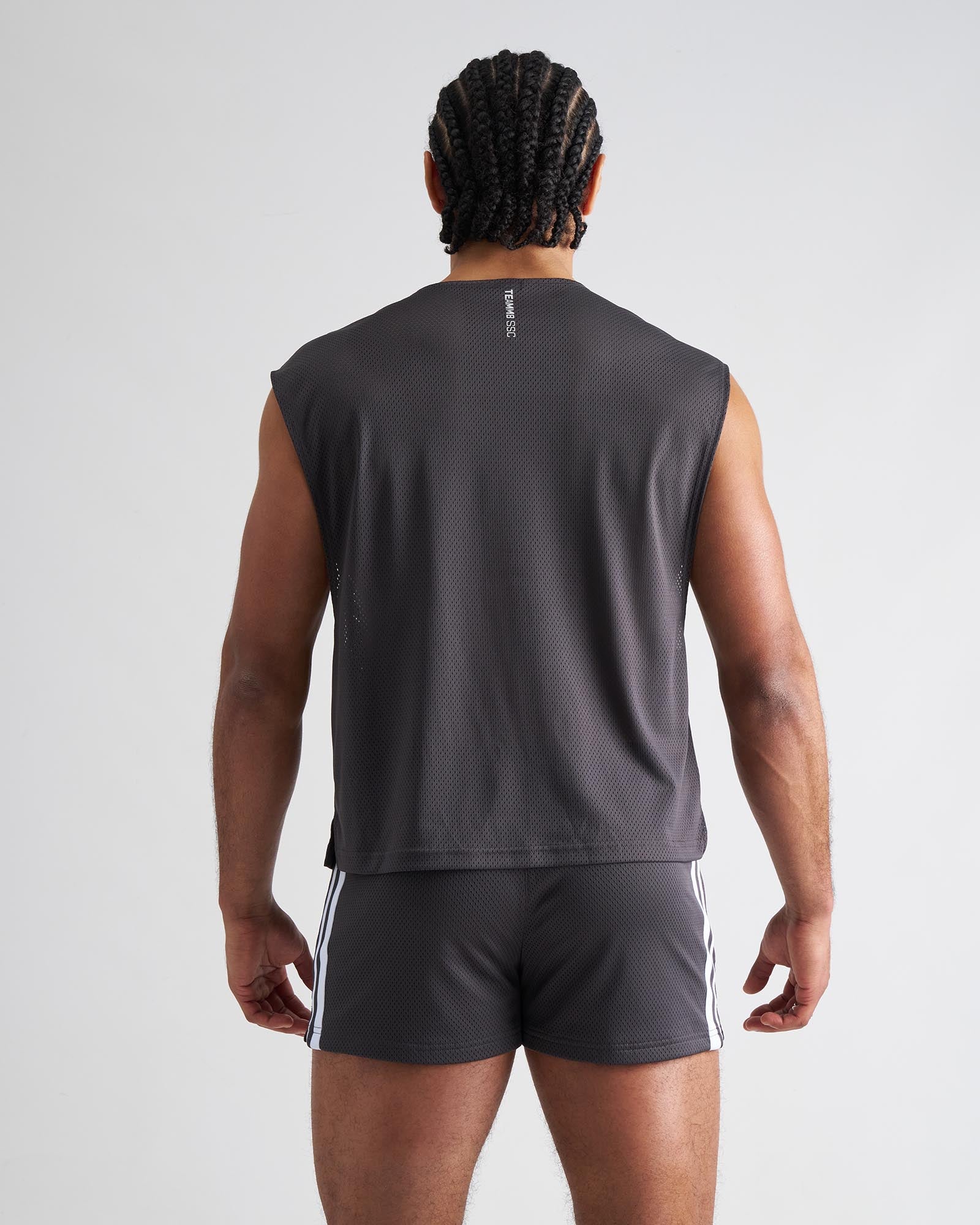 S.S.C. Mesh Muscle Tank - Gunmetal
