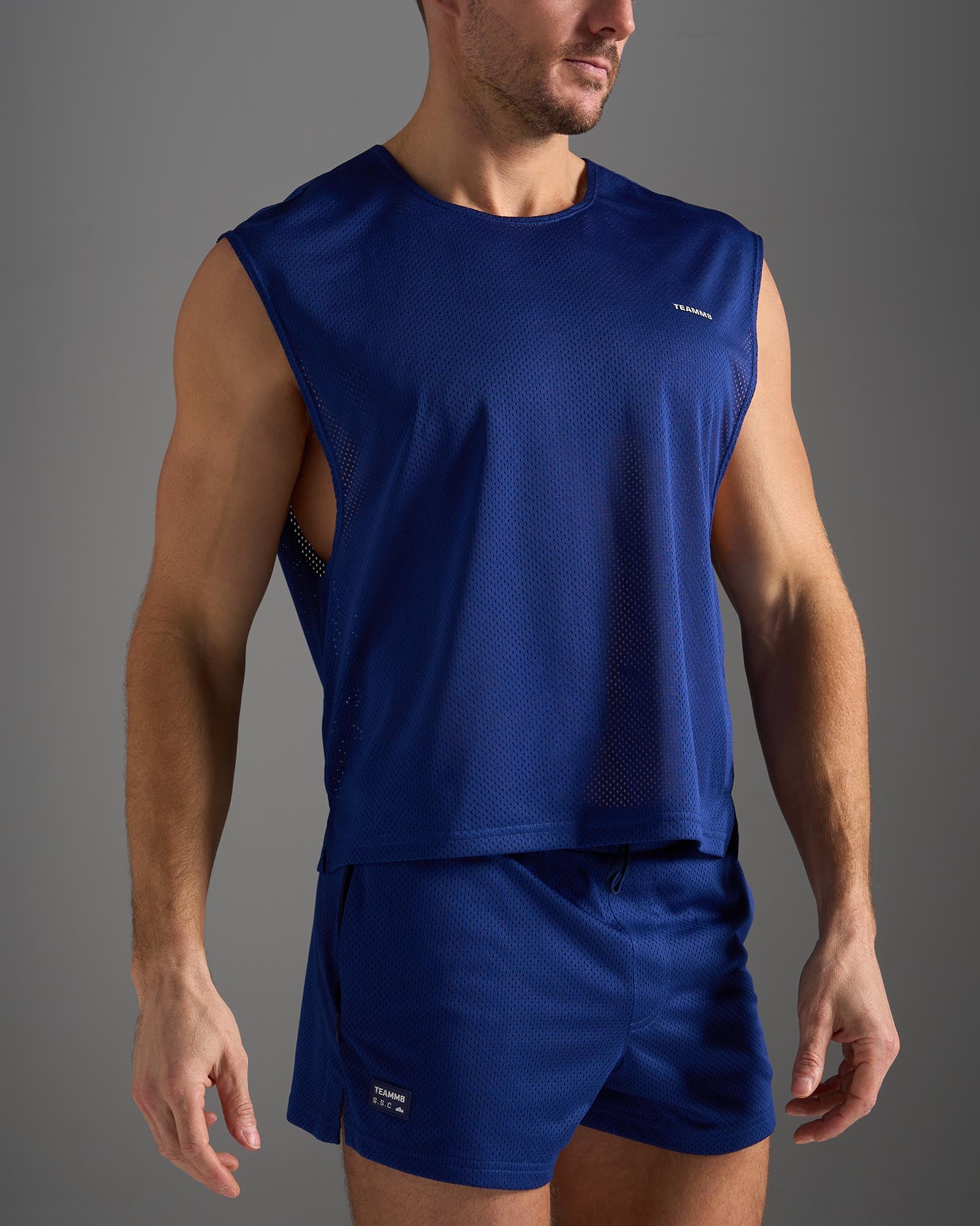 S.S.C. Mesh Muscle Tank - Navy