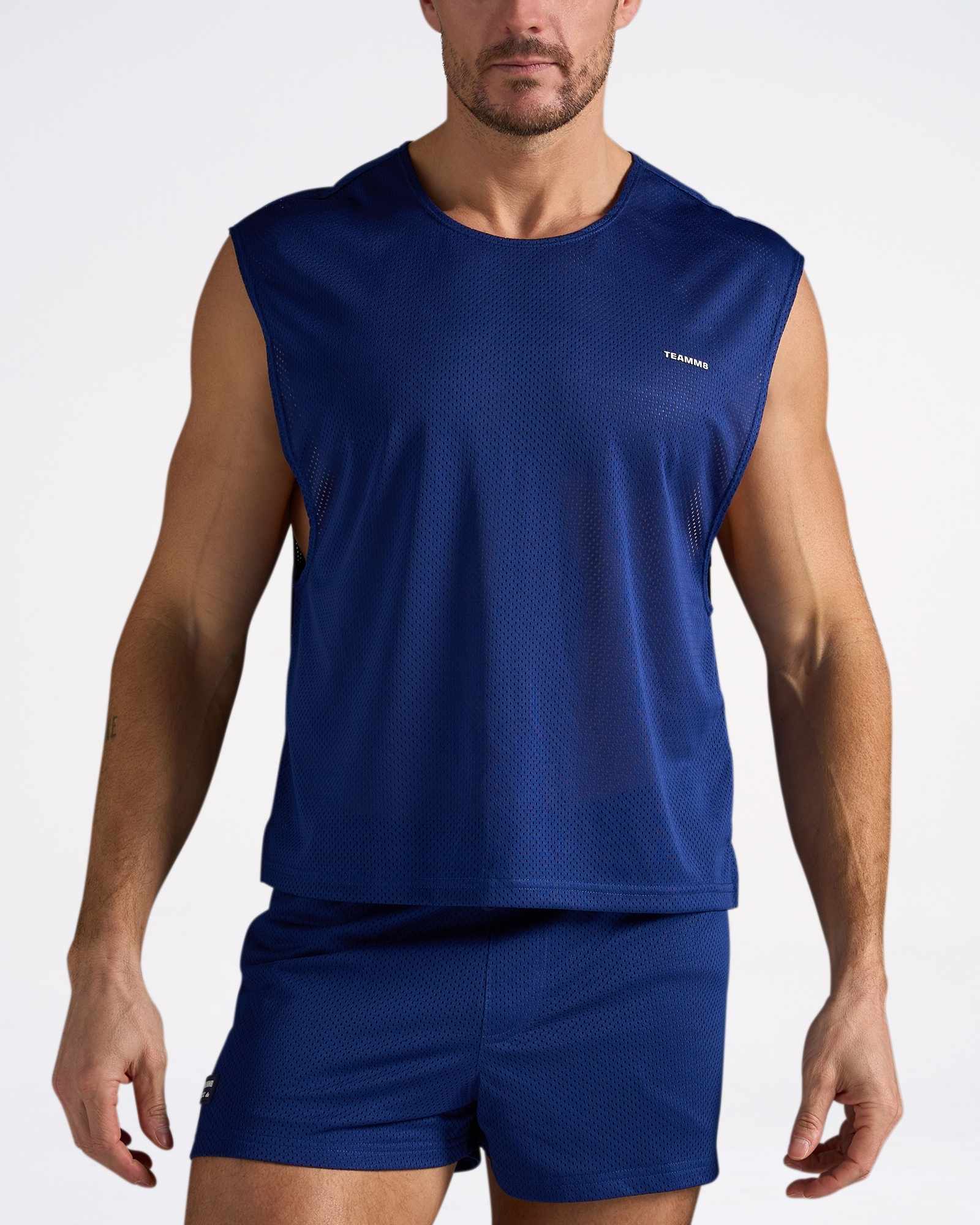 S.S.C. Mesh Muscle Tank - Navy
