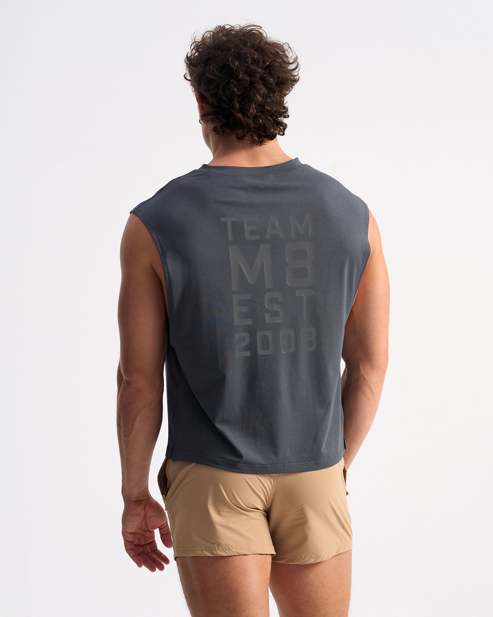 Strike Box Muscle Tank - Gunmetal