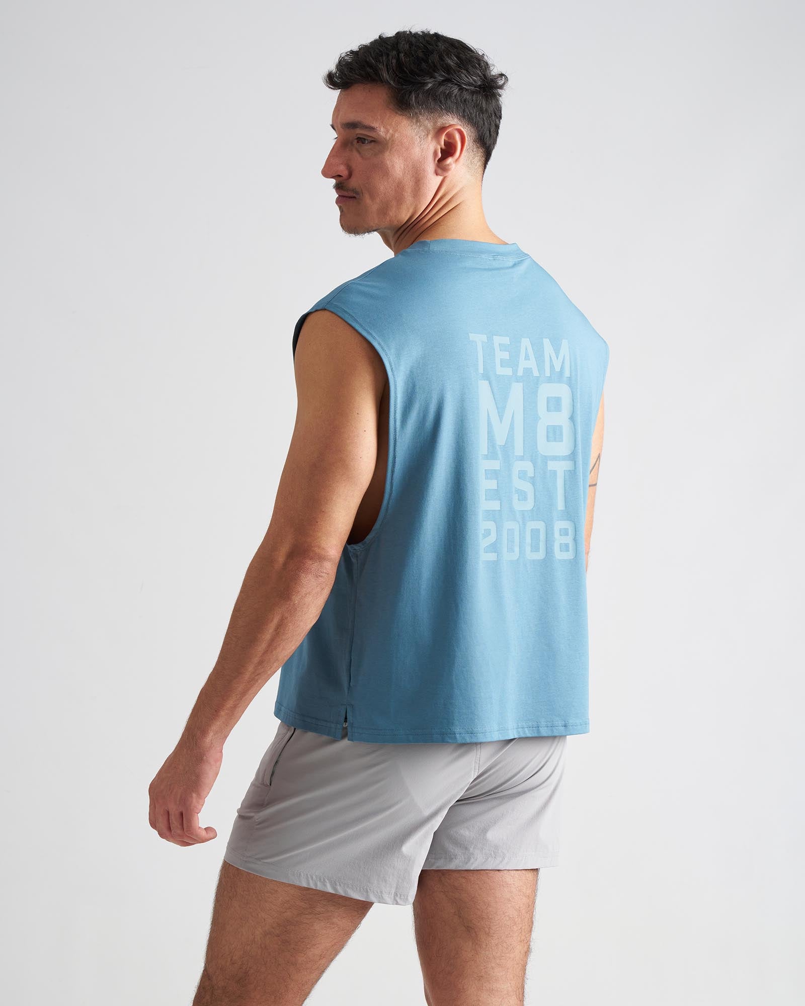 Strike Box Muscle Tank - Steel