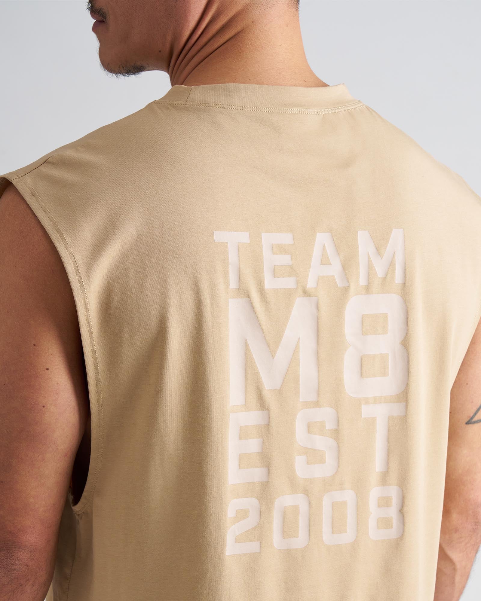 Strike Box Muscle Tank - Tan