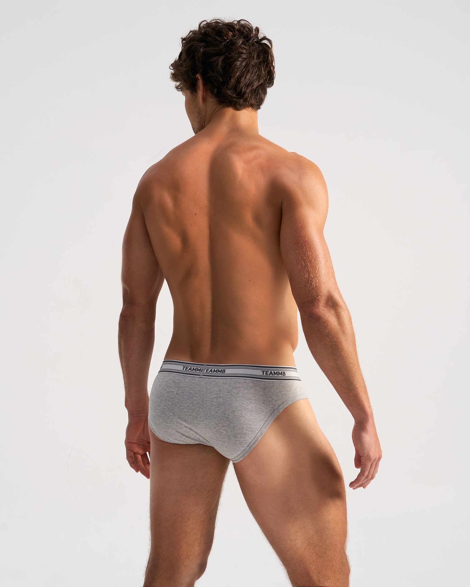 New Cotton Classic Brief - Grey Marle