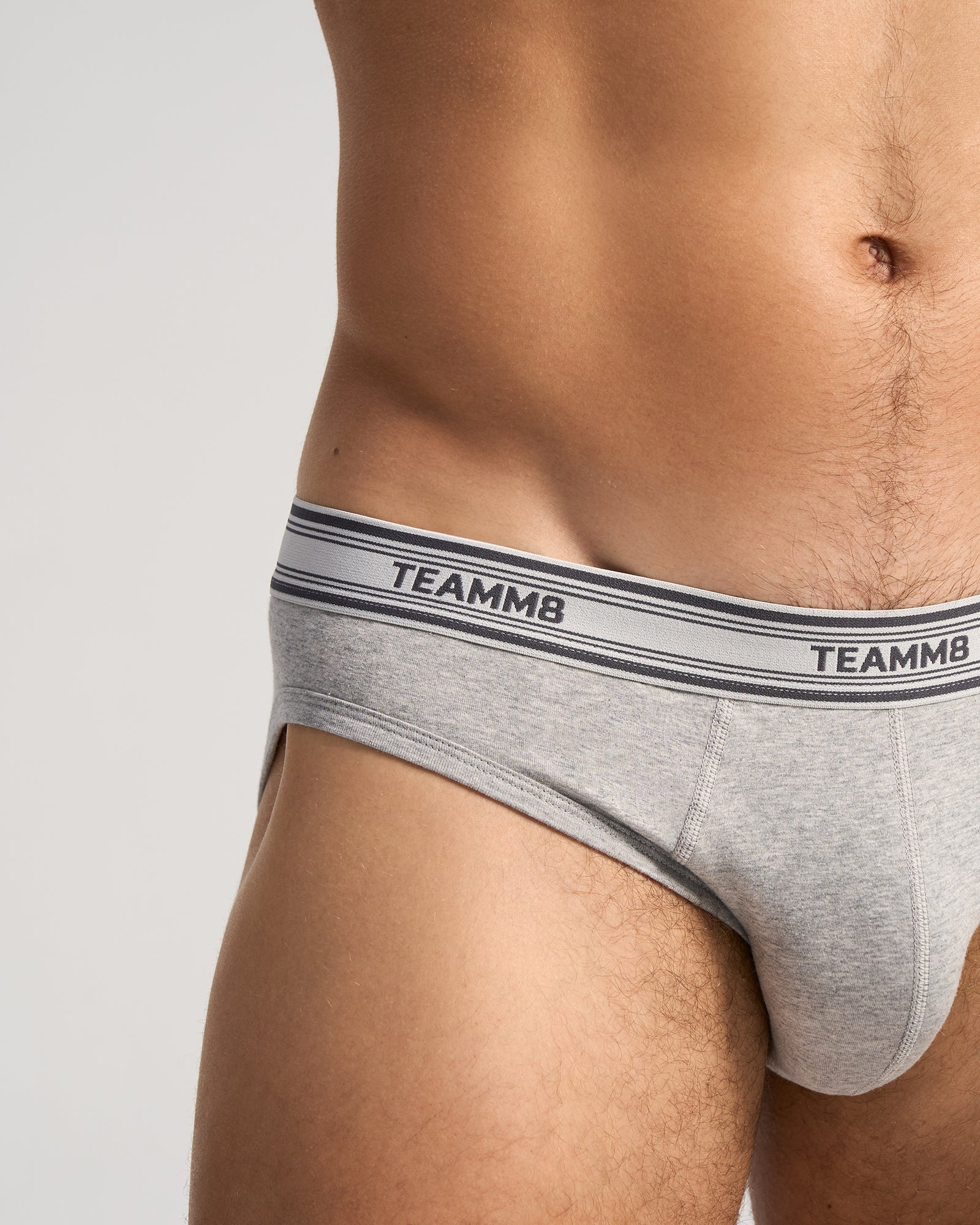 New Cotton Classic Brief - Grey Marle