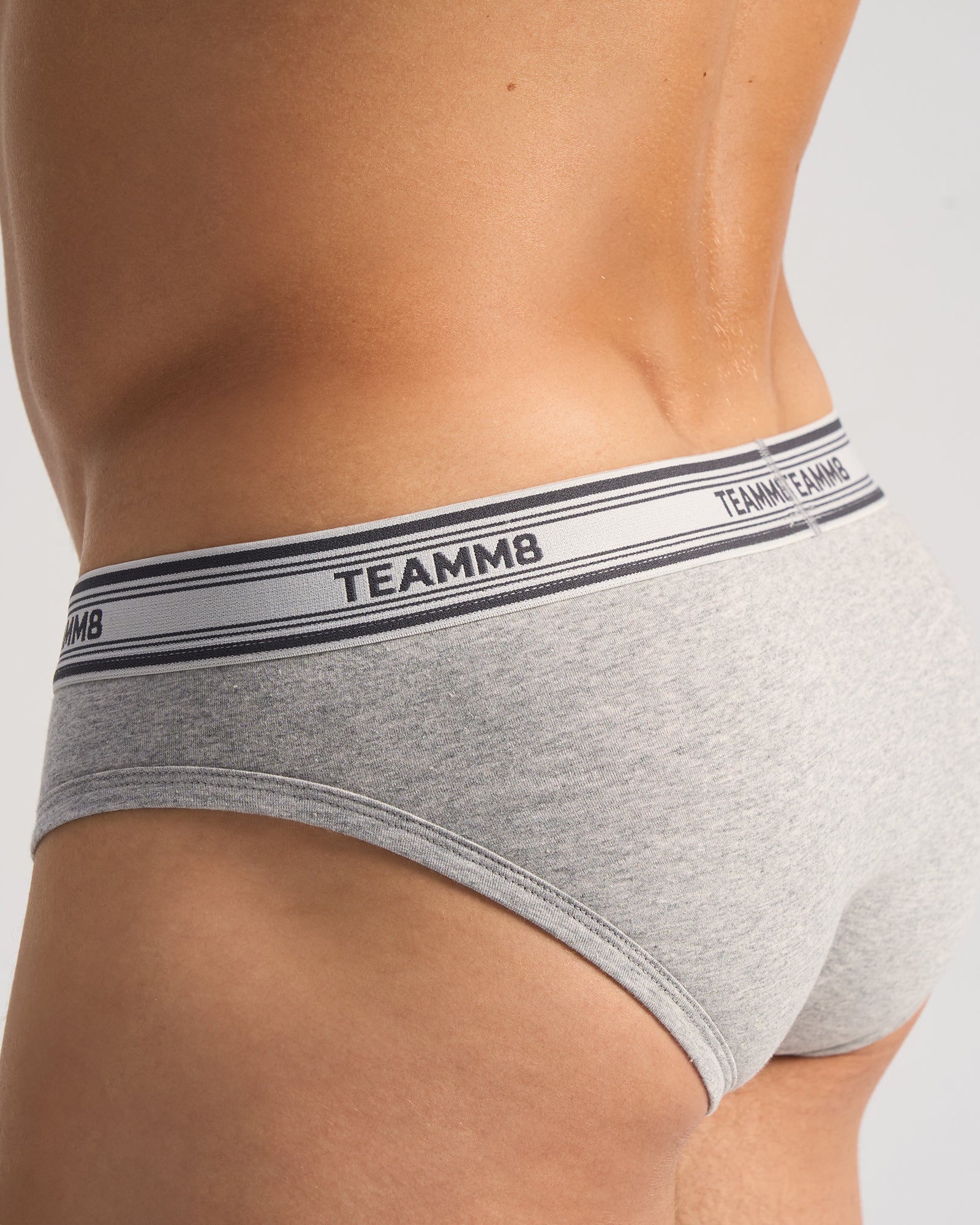 New Cotton Classic Brief - Grey Marle
