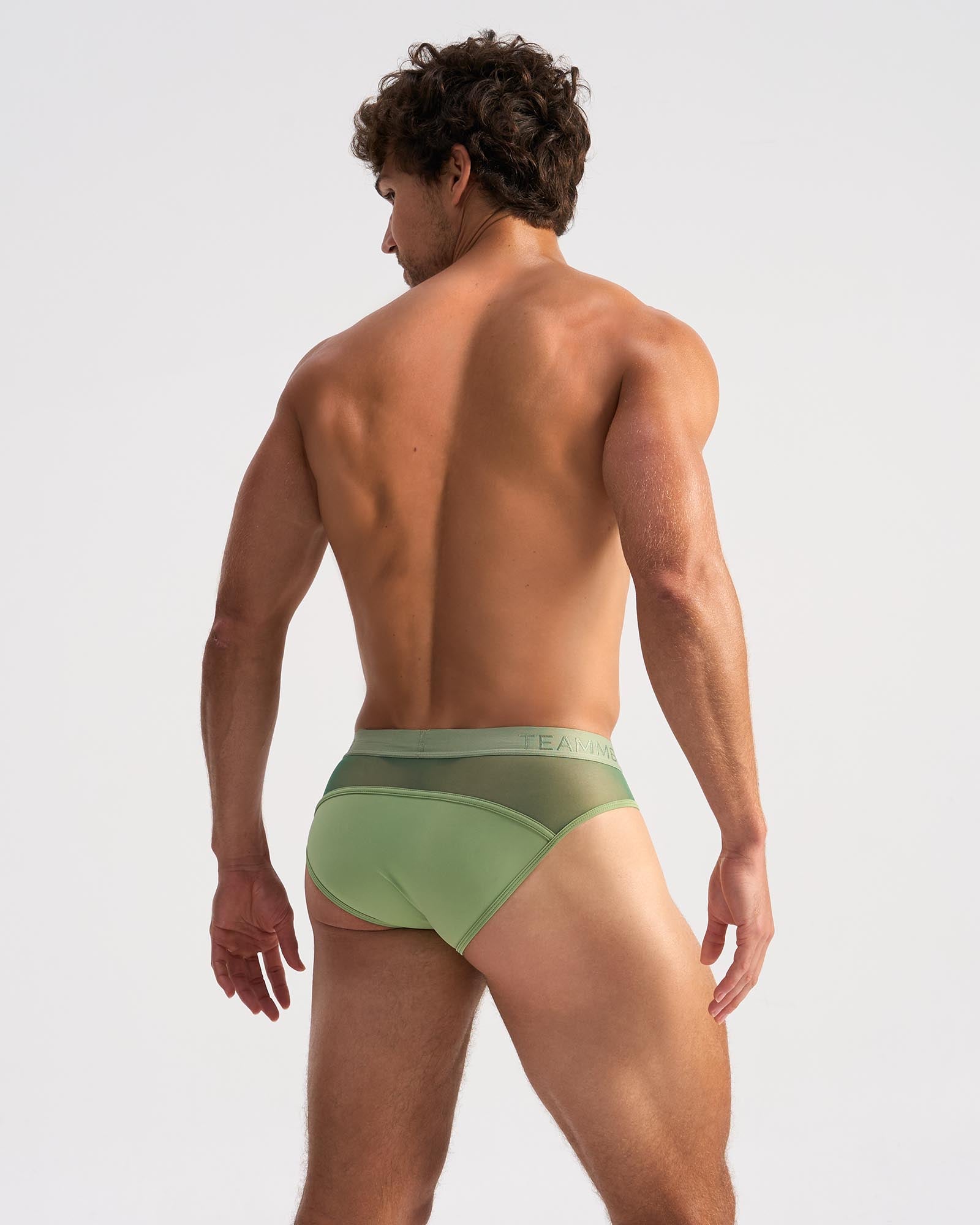 Score Sheer Slim Brief - Sage