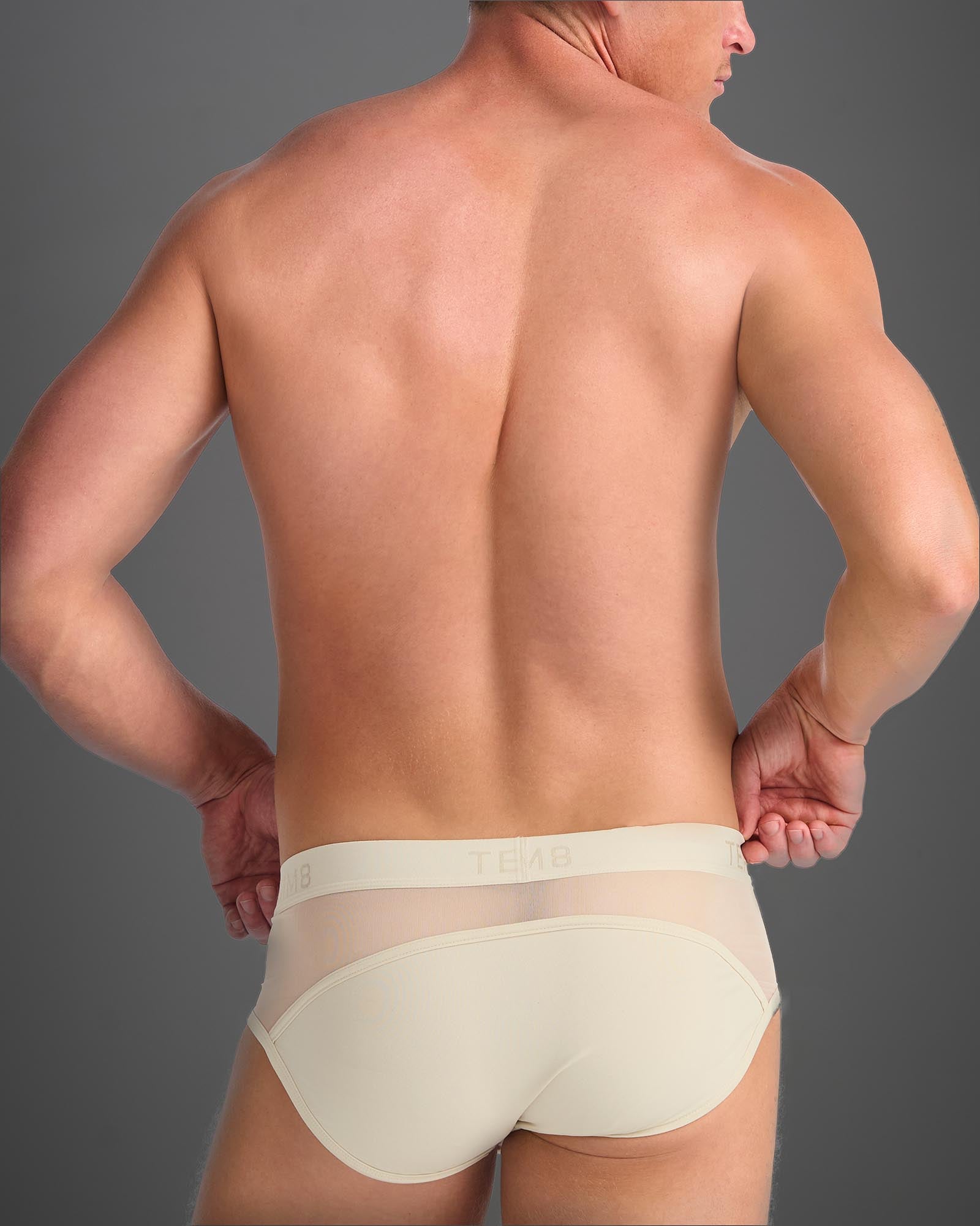 Score Sheer Wide Cut Brief - Cloud Cream