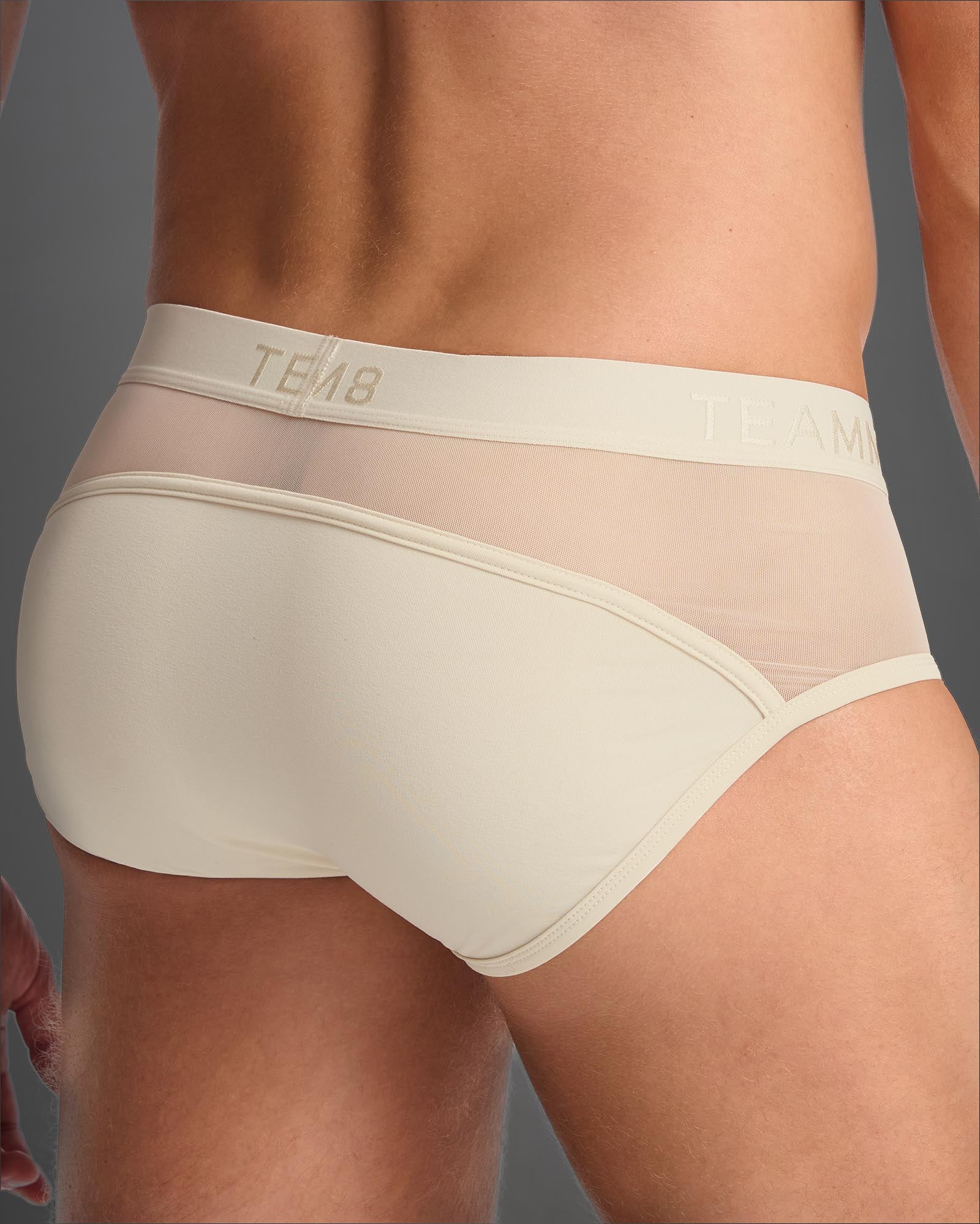 Score Sheer Wide Cut Brief - Cloud Cream