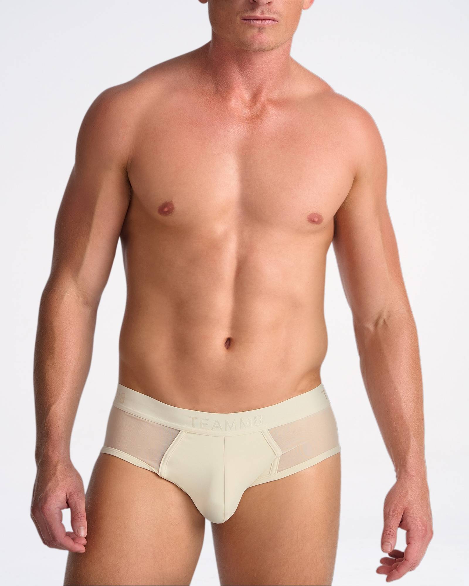Score Sheer Wide Cut Brief - Cloud Cream