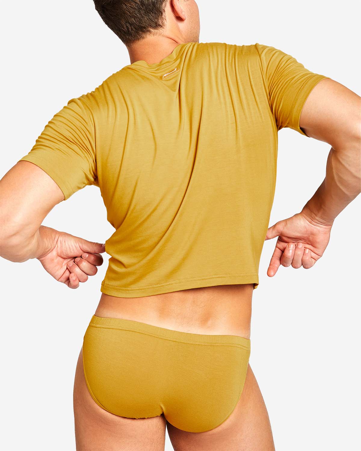 Body Bamboo Crop Tee - Gold