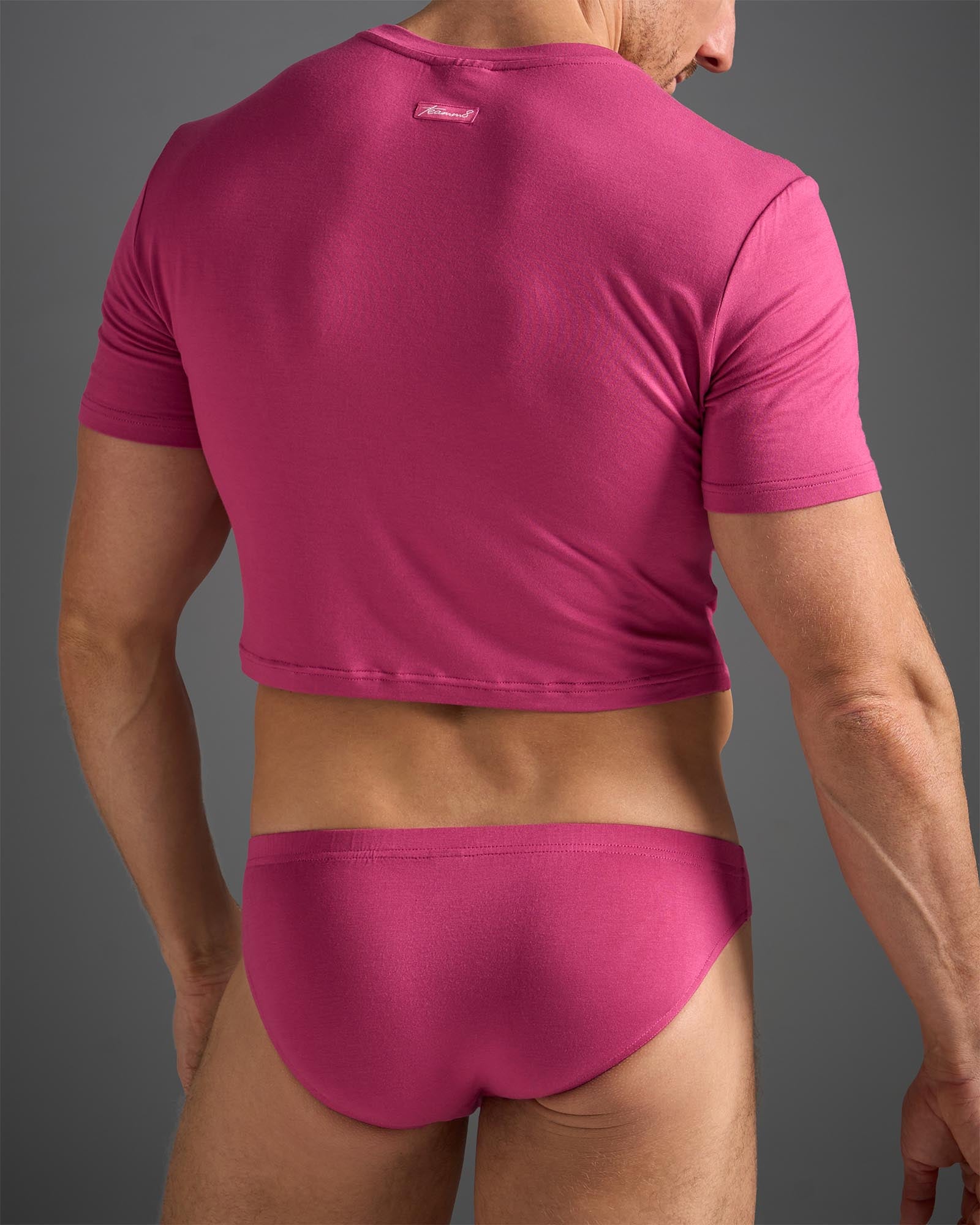 Body Bamboo Crop Tee - Bordeaux