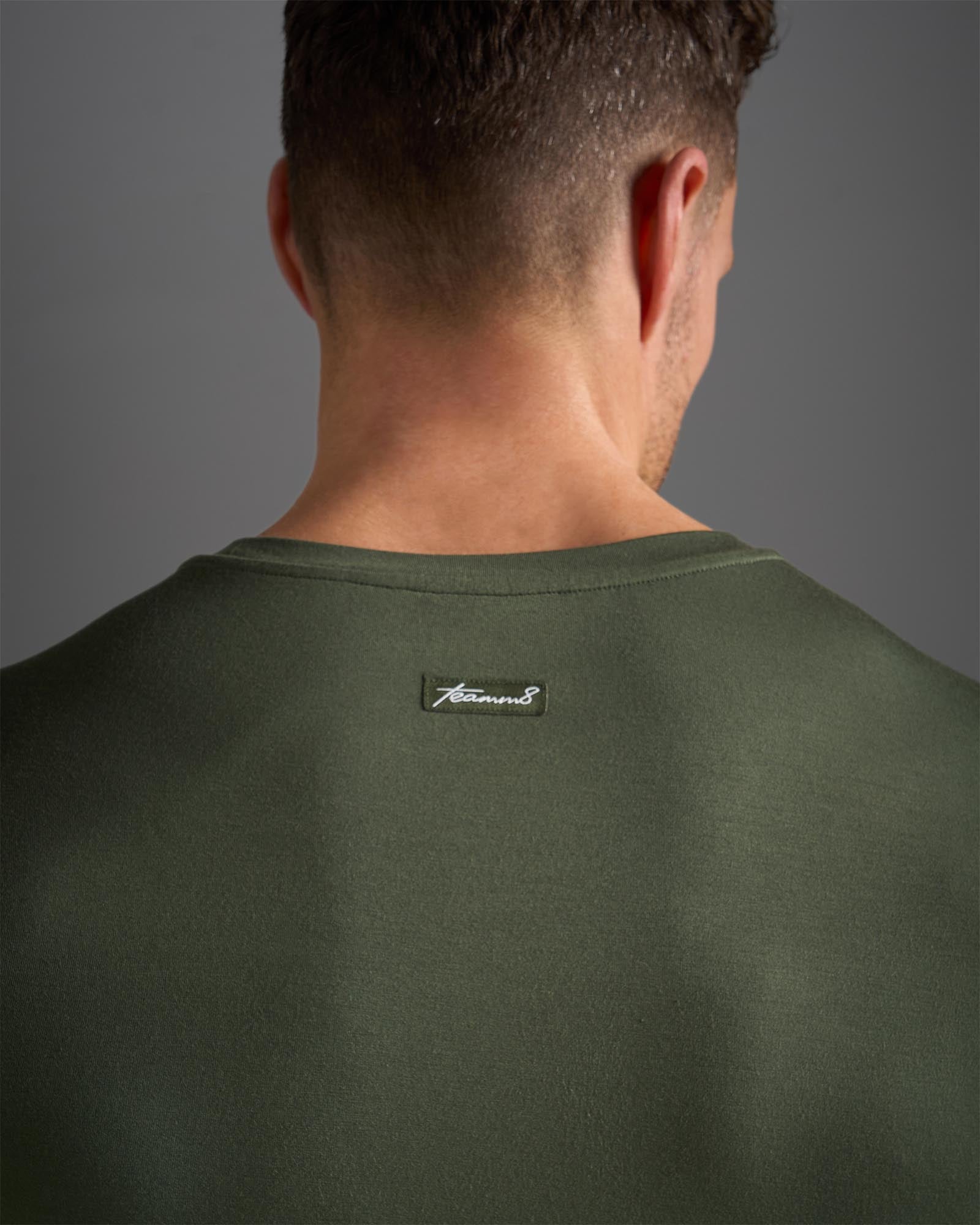Body Bamboo Crop Tee - Olive Green