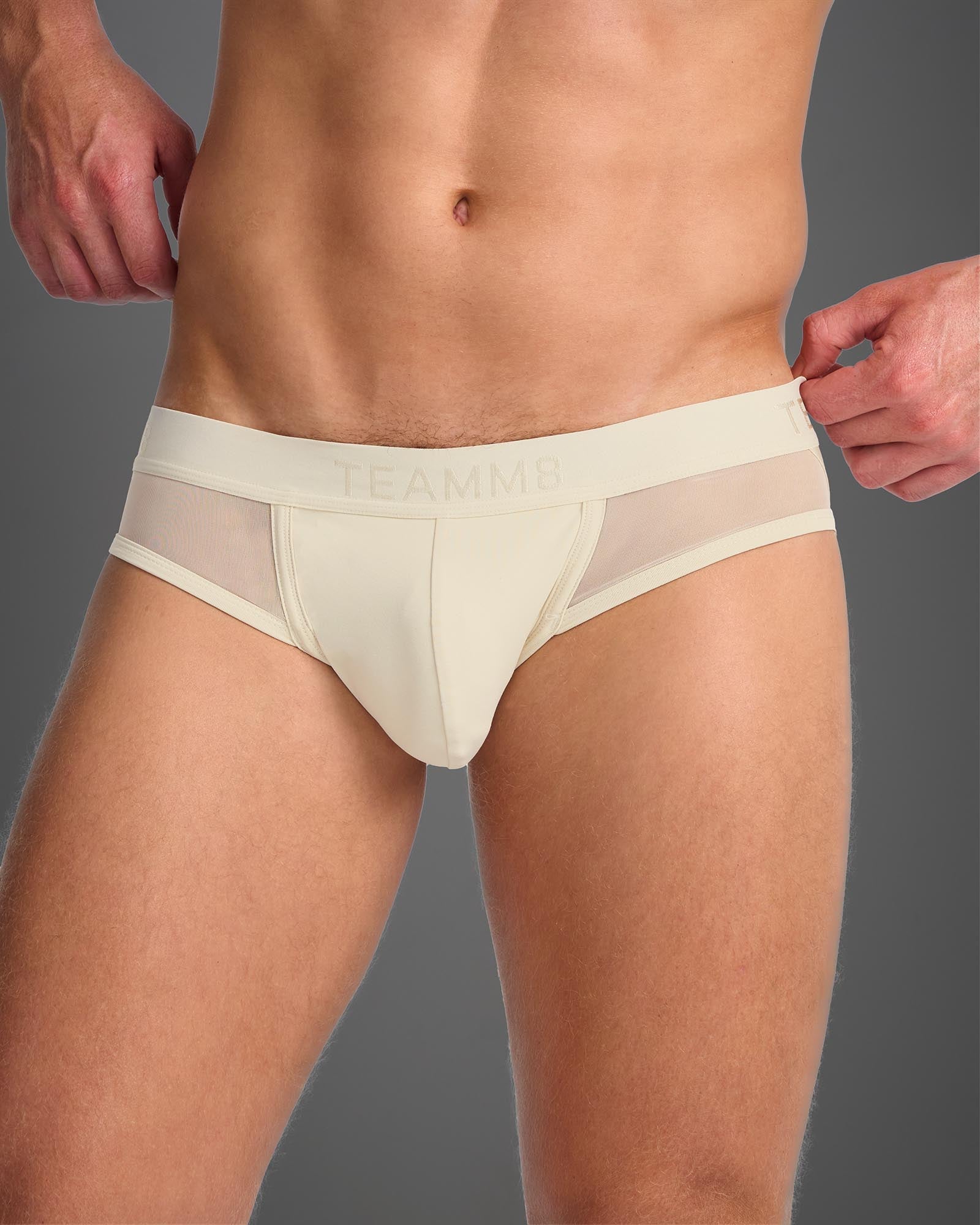 Score Sheer Wide Cut Jockstrap - Cloud Cream