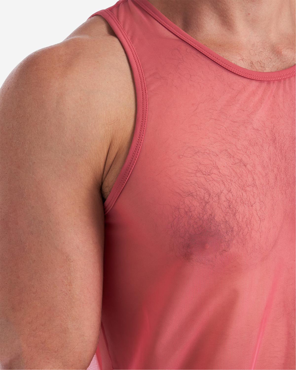 Score Sheer Tank - Baroque Rose