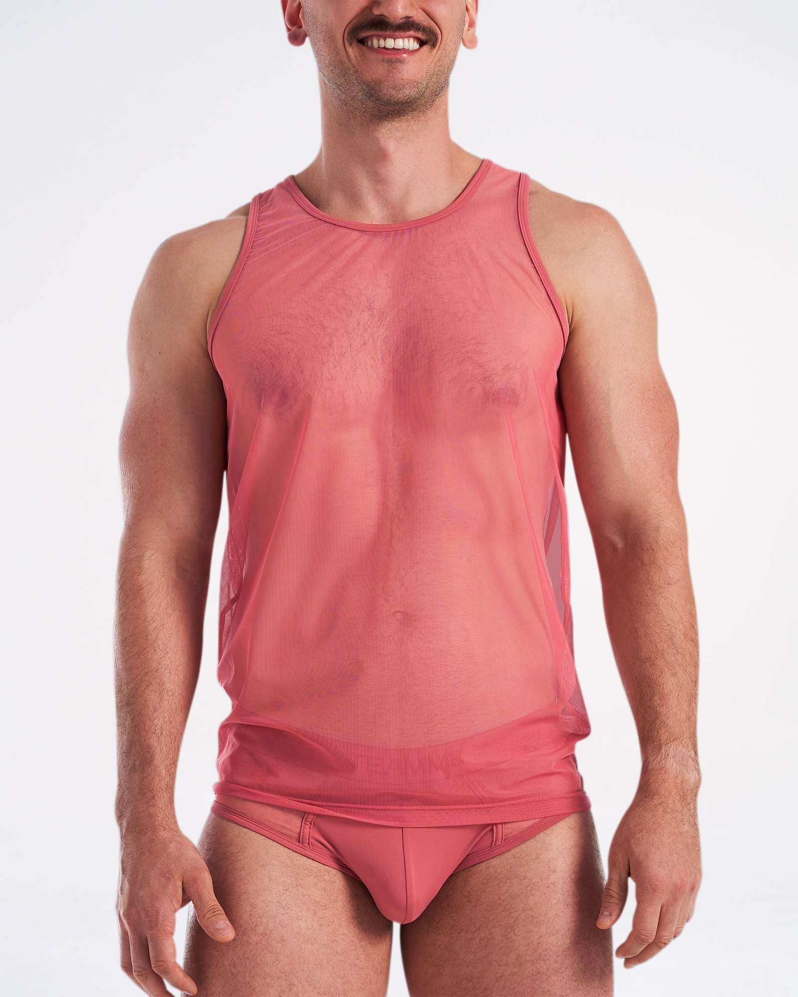 Score Sheer Tank - Baroque Rose