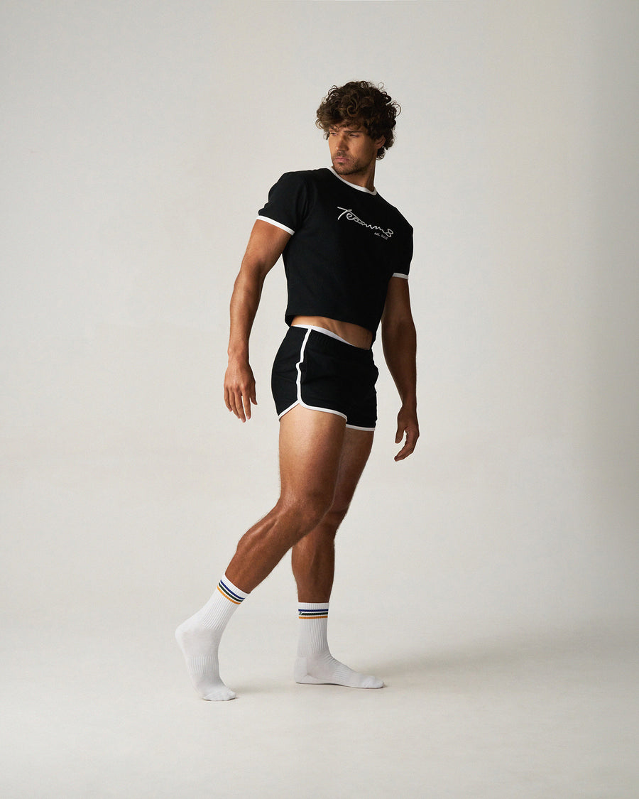 M.V.P. Retro Cropped Tee - Jet