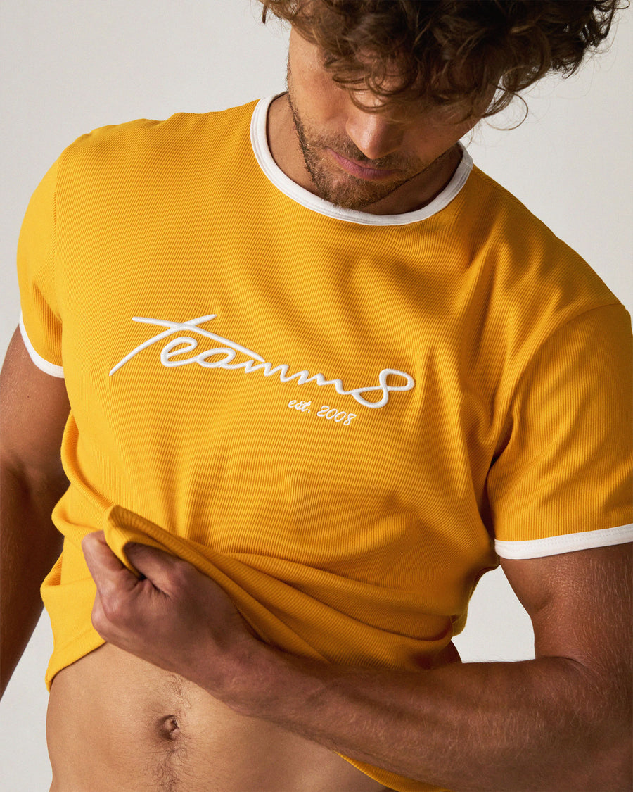M.V.P. Retro Cropped Tee - Marigold