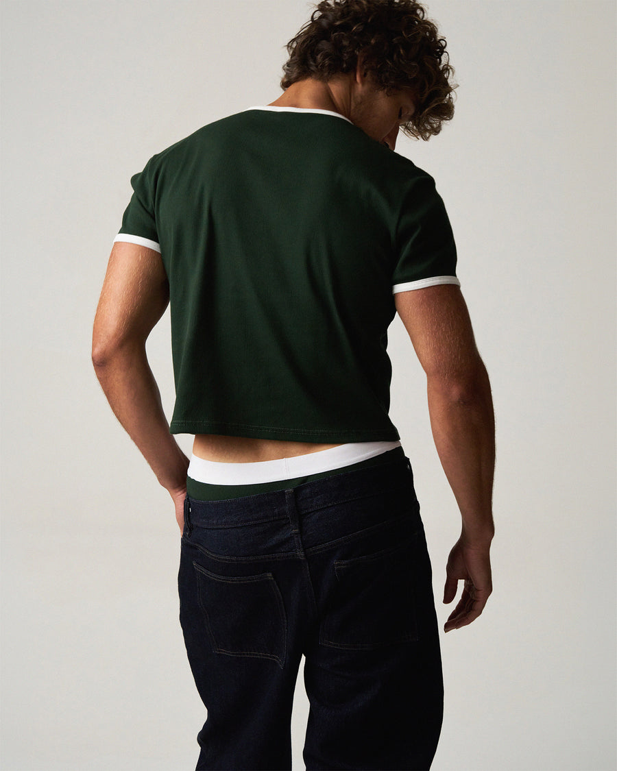 M.V.P. Retro Cropped Tee - Forest