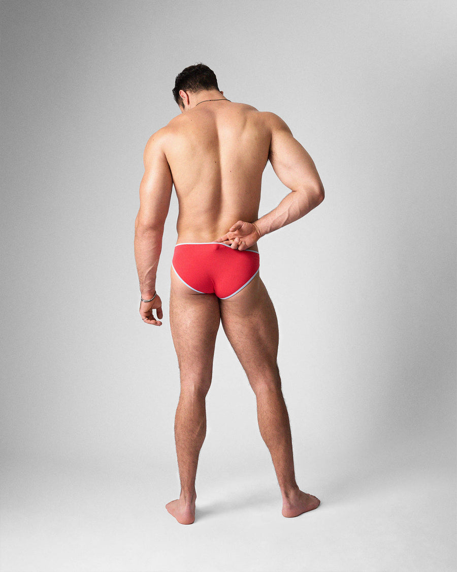 Flaunt Bikini Brief - Cherry