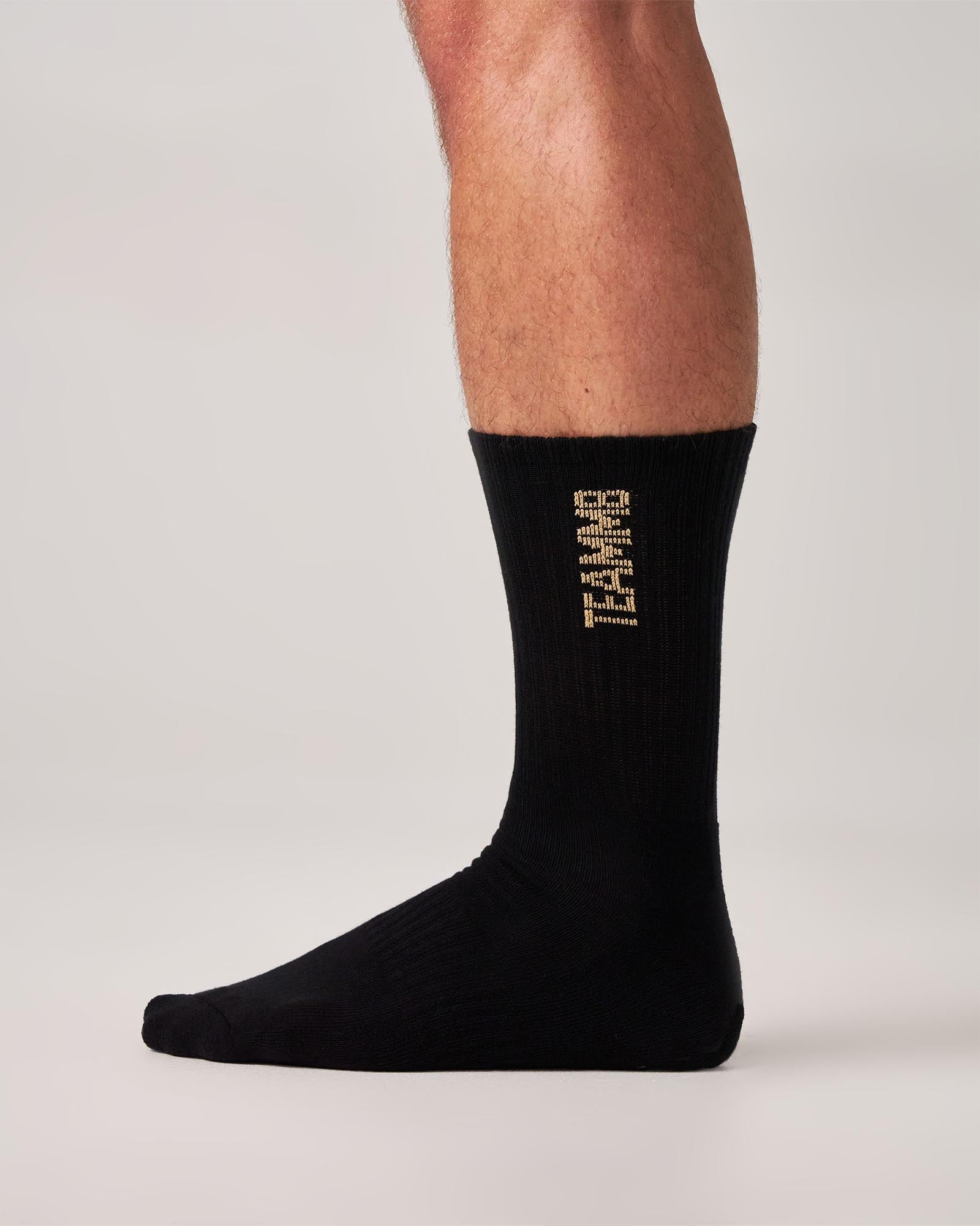 TEAMM8 Crew Socks - Black|Tan