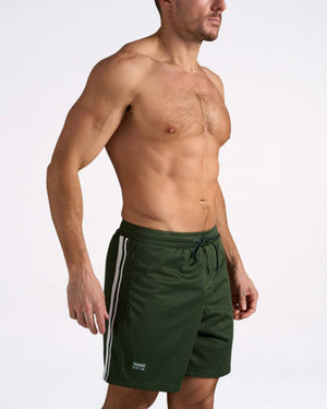S.S.C. Fraternity Mesh 6" Short - Forest Green