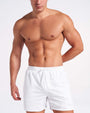 TEAMM8 S.S.C. Mesh 6" Short - White