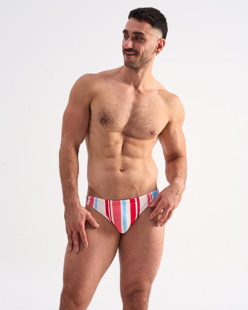 Cabana Bikini Swim Brief - Pink Mix