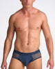 Score Sheer Wide Cut Brief - Midnight Navy