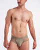 Score Sheer Wide Cut Brief - Army