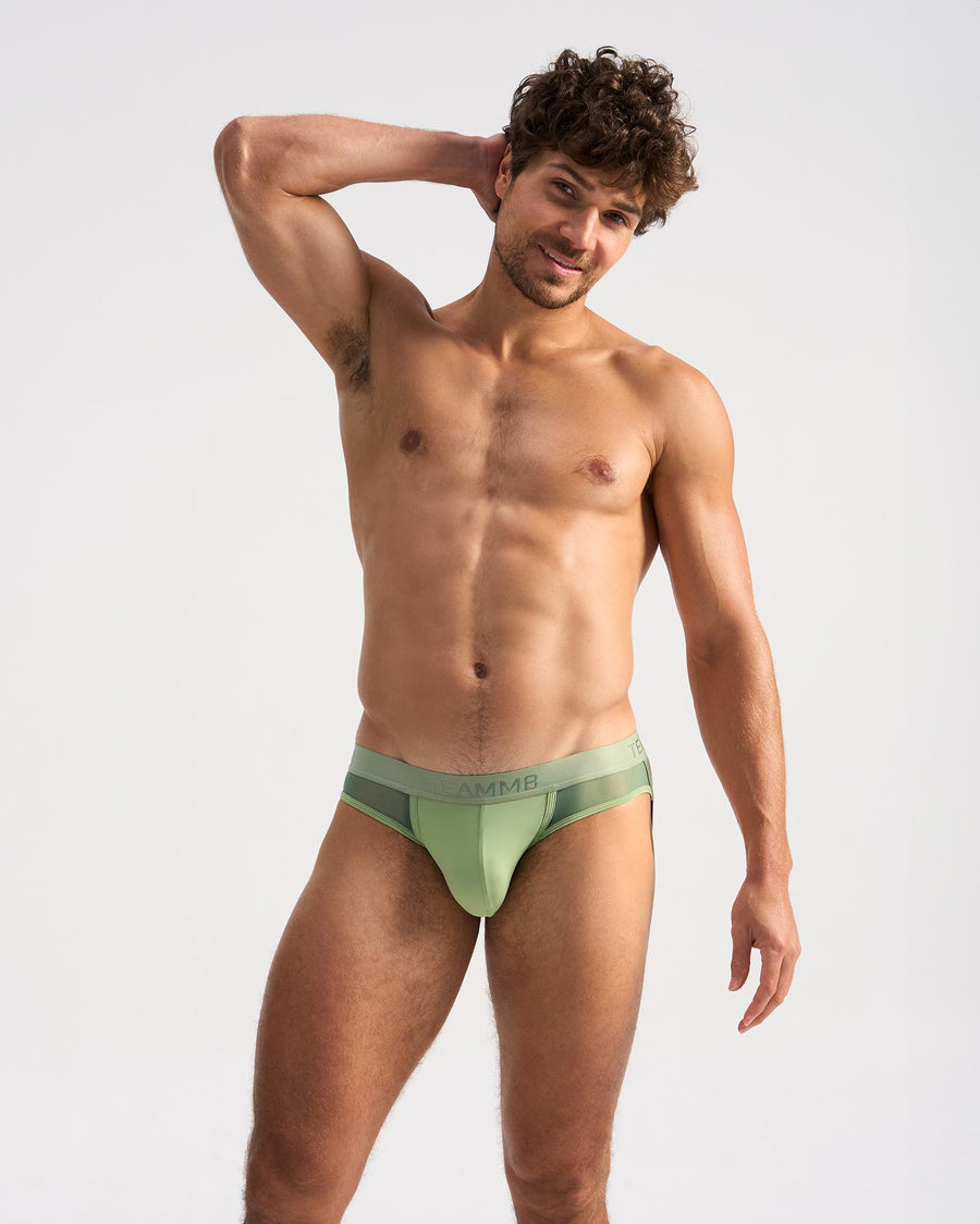 Score Sheer Slim Jockstrap - Sage